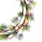 24" Pre-Lit Twinkling LED Glitter Accent Wreath
